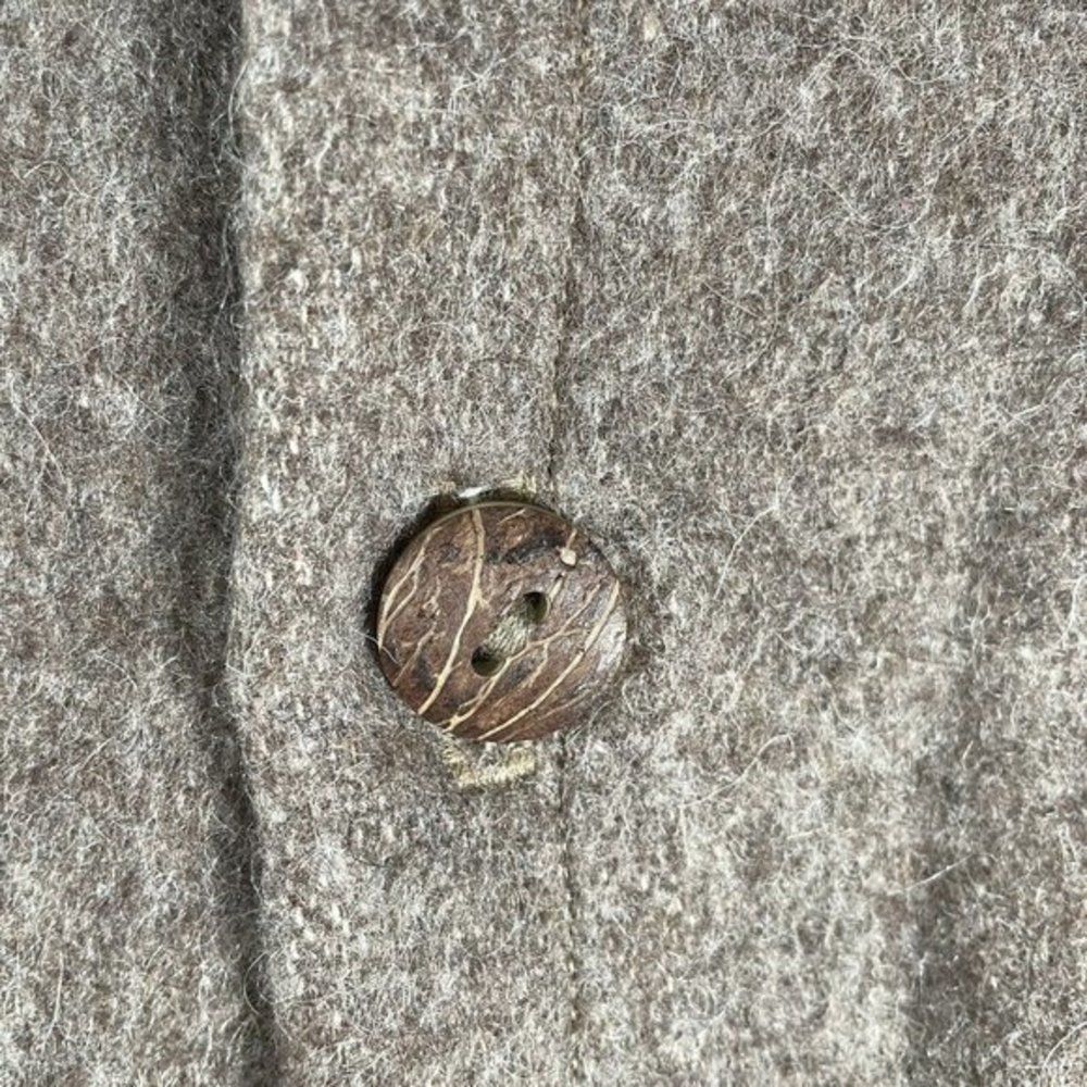 Sean Jean Womens Wool Jacket Long Sleeved Brown Button Down Peacoat Size Large‎ - Picture 5 of 10